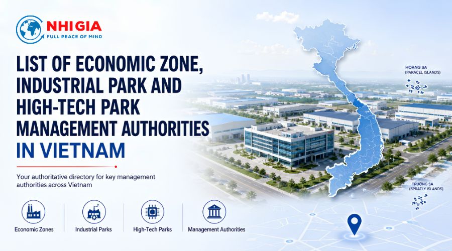 List of Economic Zone, Industrial Park and High-Tech Park Management Authorities in Vietnam