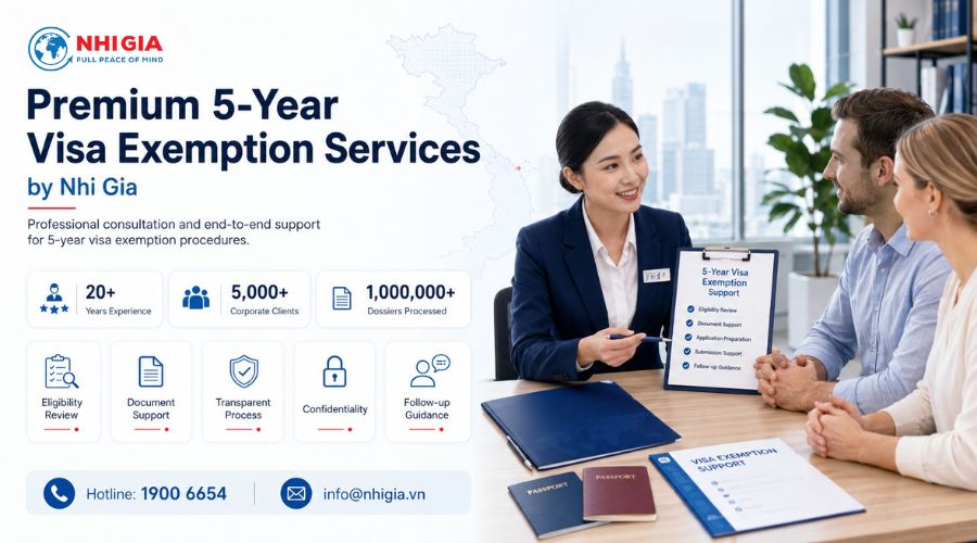 Premium 5-Year Visa Exemption Services by Nhi Gia