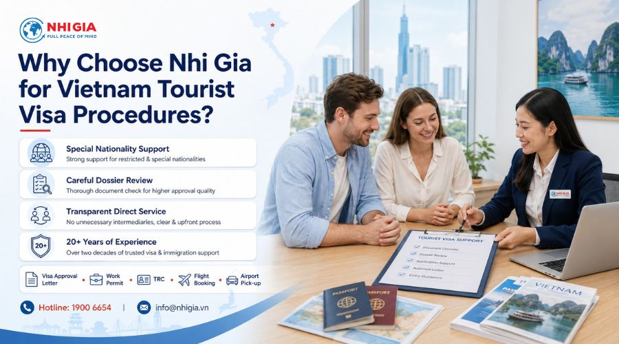 Why Choose Nhi Gia to Handle Your Vietnam Tourist Visa Procedures?