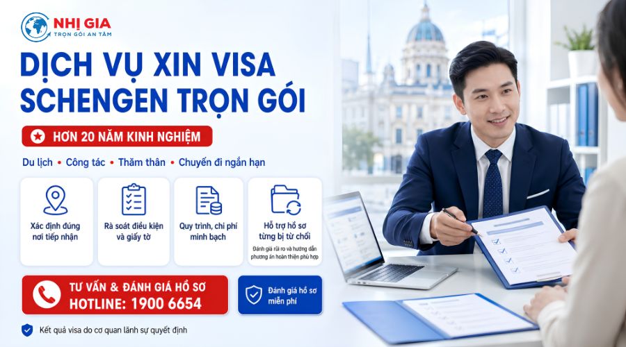 Dịch vụ xin visa Schengen trọn gói, tỷ lệ đậu cao