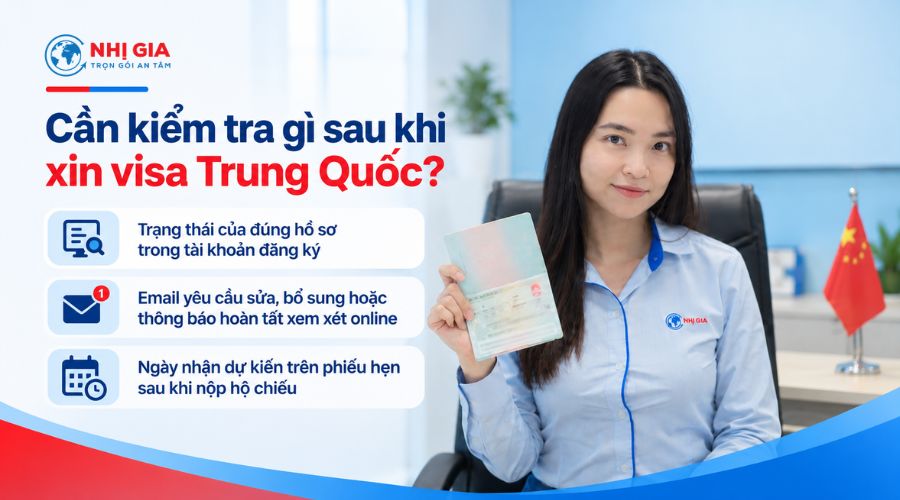 Cần kiểm tra gì sau khi xin visa Trung Quốc?
