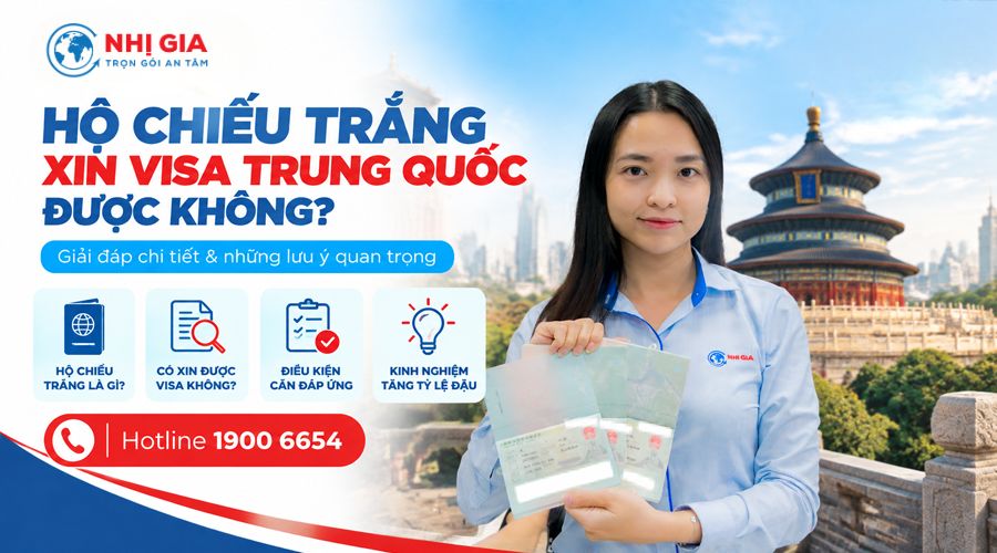 Hộ chiếu trắng xin visa Trung Quốc được không?