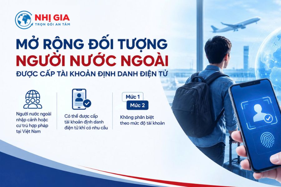 Mở rộng đối tượng người nước ngoài được cấp tài khoản định danh điện tử