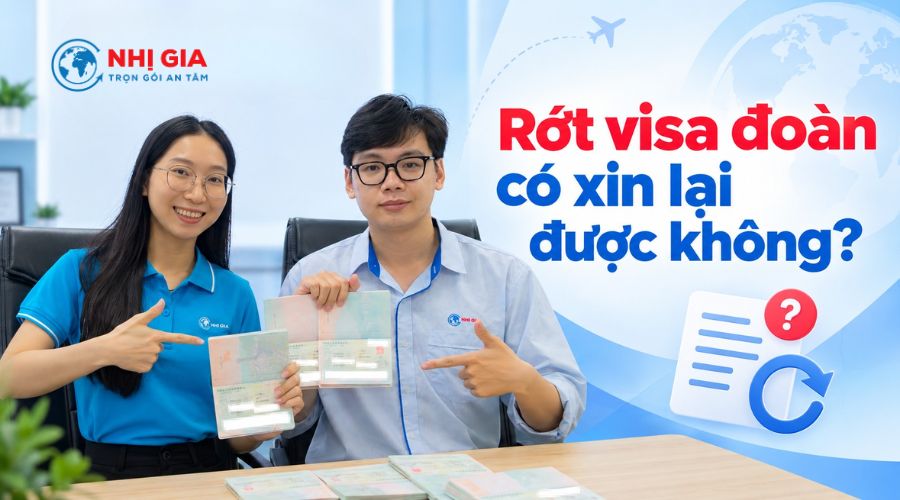 Rớt visa đoàn có xin lại được không?