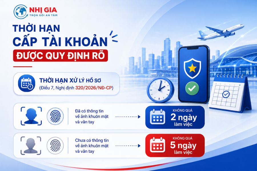 Thời hạn cấp tài khoản được quy định rõ, doanh nghiệp dễ chủ động kế hoạch