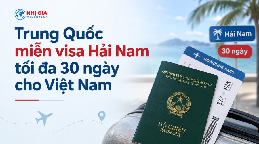 Trung Quốc miễn visa Hải Nam tối đa 30 ngày cho Việt Nam