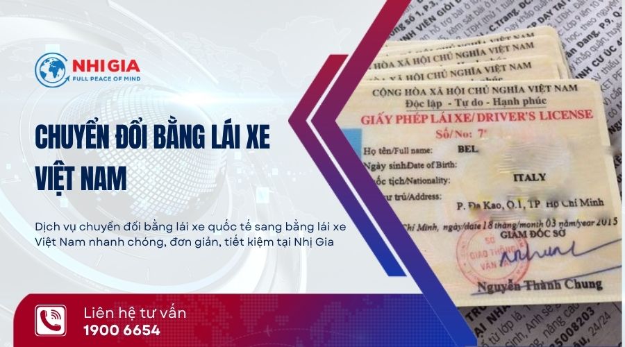 Chuyển đổi bằng lái xe Việt Nam