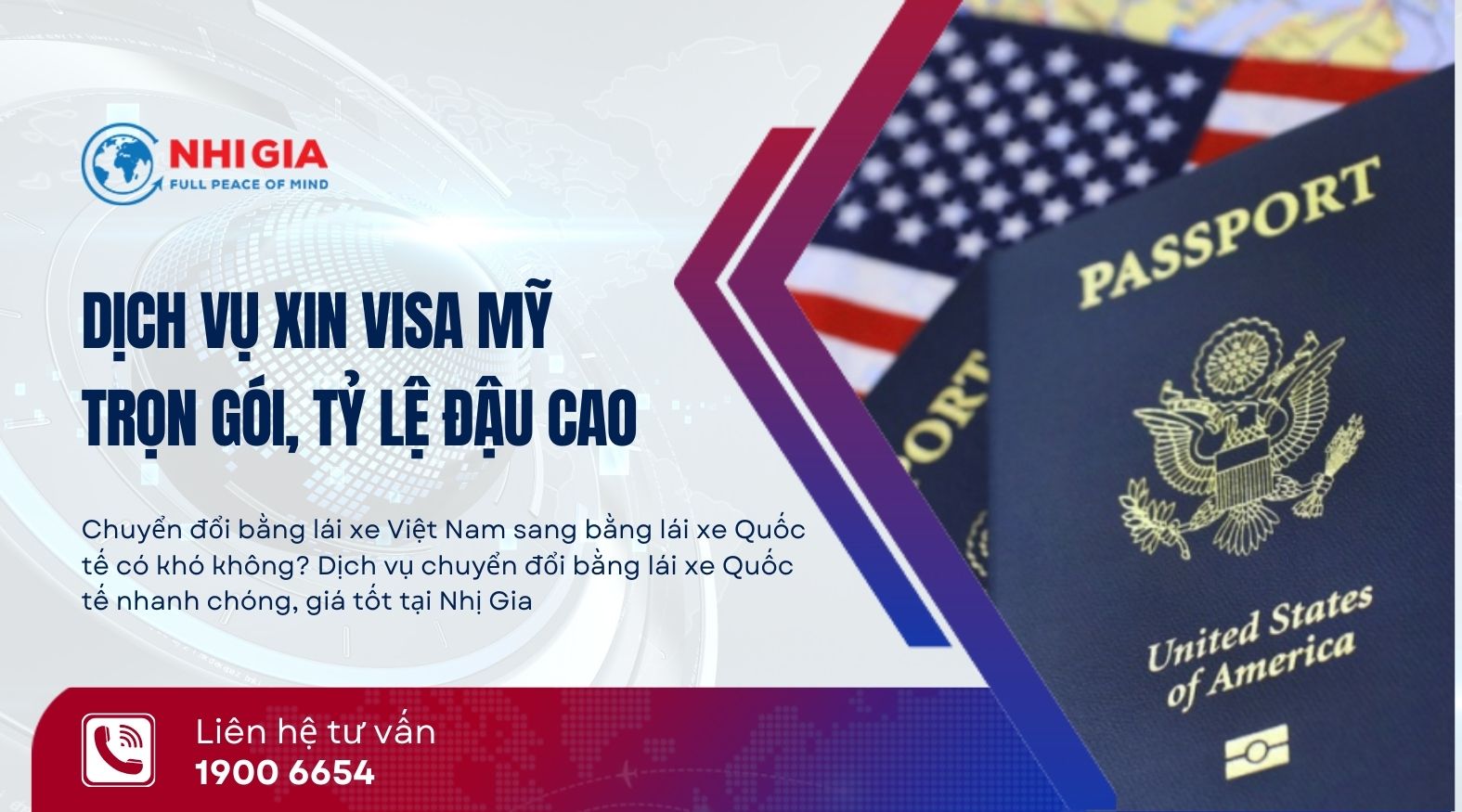 Dịch vụ visa đi mỹ