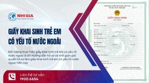 Khai sinh trẻ em có yếu tố nước ngoài
