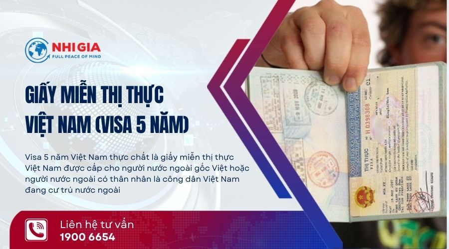 Giấy miễn thị thực Việt Nam (Visa 5 năm)