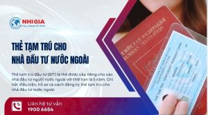 Thẻ tạm trú đầu tư (5 năm)