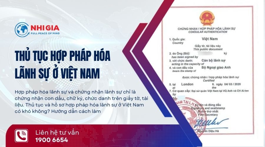 Thủ tục hợp pháp hóa lãnh sự