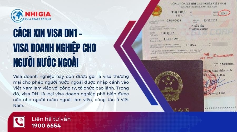 Cách xin visa DN1 cho người nước ngoài