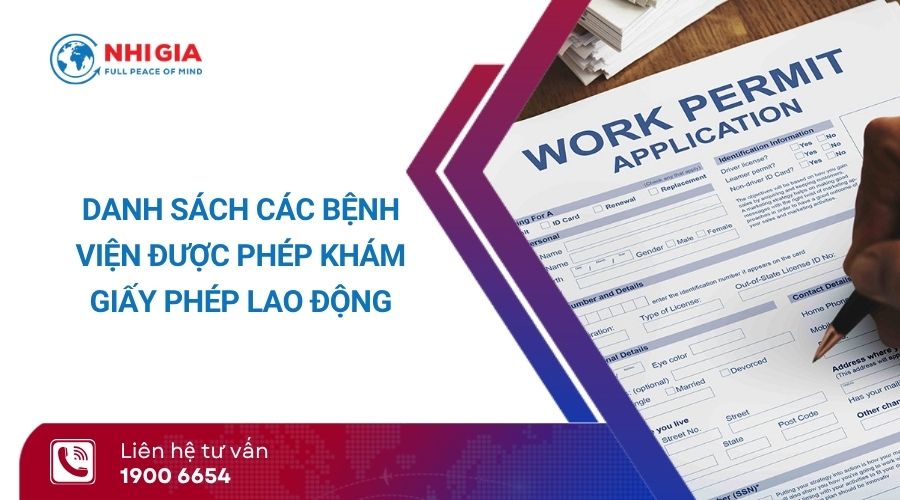 danh sách bệnh viện khám giấy giấy phép lao động