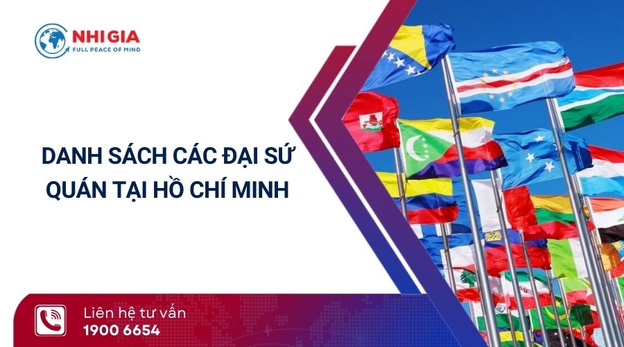 các đại sứ quán tại tphcm​
