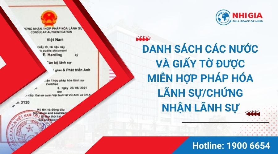 miễn hợp pháp hoá lãnh sự