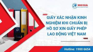chứng nhận kinh nghiệm làm giấy phép lao động