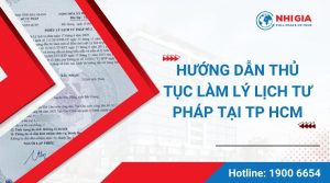 lý lịch tư pháp làm ở đâu tphcm​