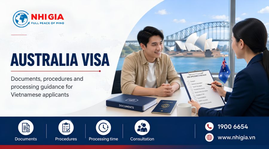 Australia Visa: Documents, Procedures, Processing Time and Consulting Service by Nhị Gia