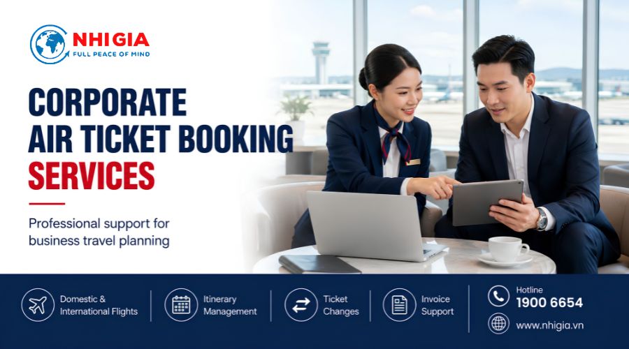 Corporate Air Ticket Booking Services by Nhị Gia