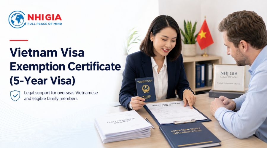 Vietnam 5-year visa exemption certificate
