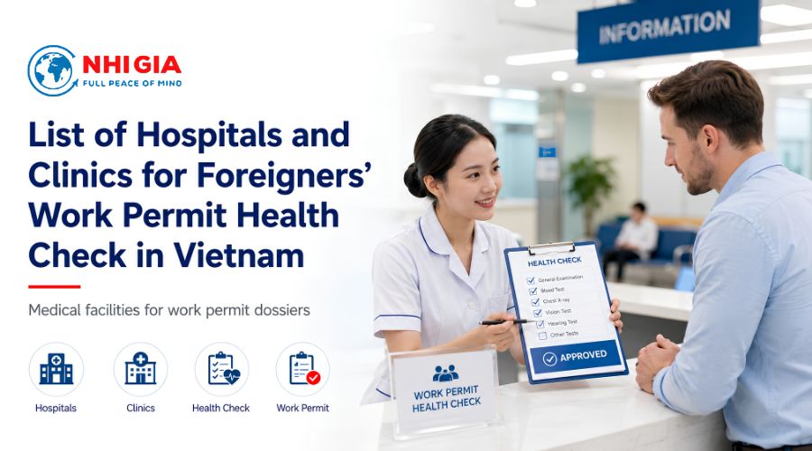 List of Hospitals and Clinics for Foreigners’ Work Permit Health Check in Vietnam