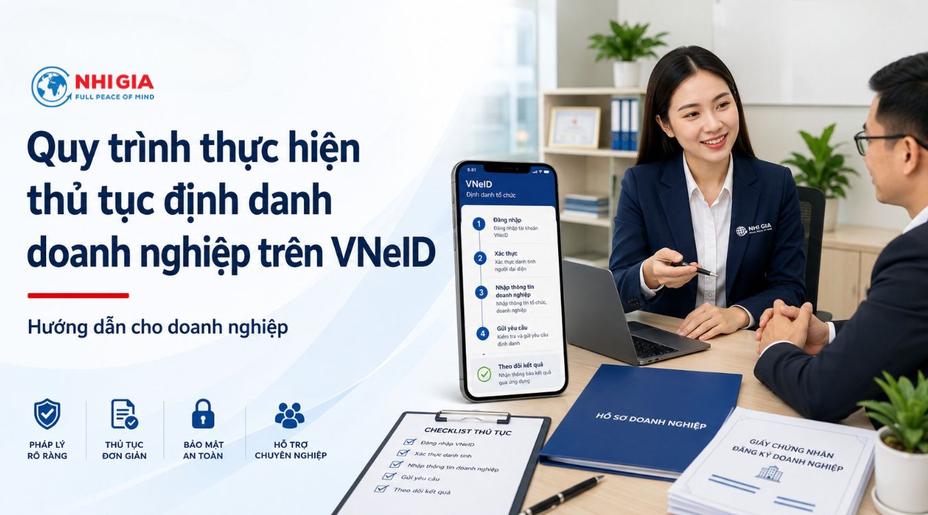 Quy trình thực hiện thủ tục định danh doanh nghiệp trên VNeID