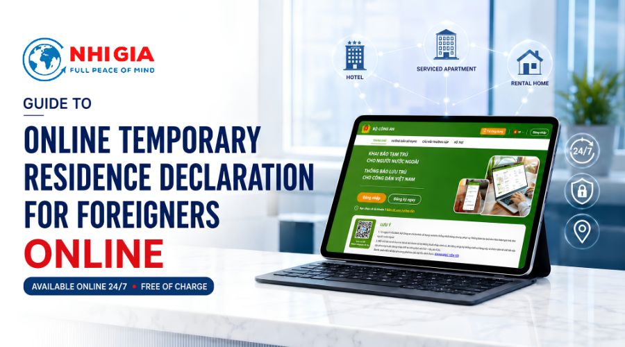 Guide to online temporary residence declaration for foreigners in Vietnam