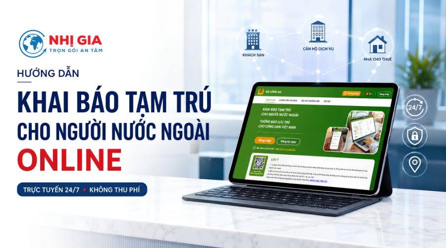 Hướng dẫn khai báo tạm trú cho người nước ngoài online