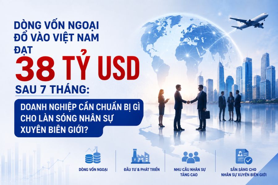 Dòng vốn ngoại đổ vào Việt Nam đạt 38 tỷ usd sau 7 tháng