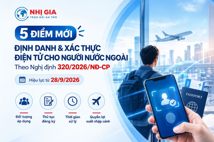 5 Điểm mới về định danh và xác thực điện tử cho người nước ngoài theo Nghị định 320/2026/NĐ-CP