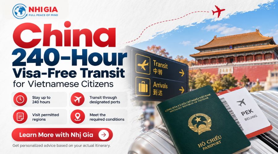 China 240-Hour Visa-Free Transit for Vietnamese Citizens