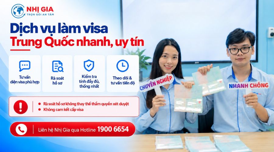 Dịch vụ làm visa Trung Quốc nhanh, uy tín