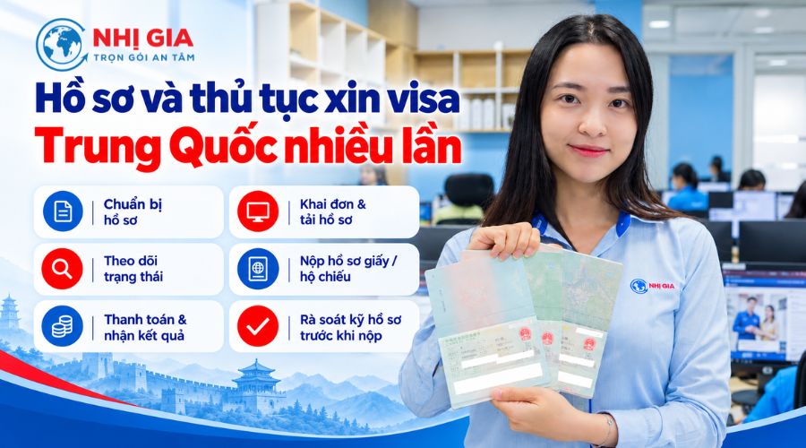 Hồ sơ và thủ tục xin visa Trung Quốc nhiều lần